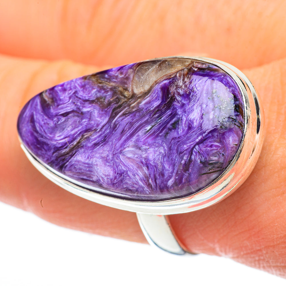 Charoite Rings handcrafted by Anasilvercos - RING60701