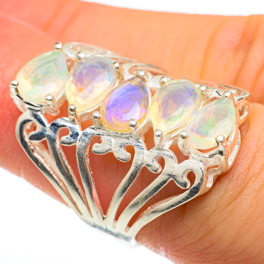 Ethiopian Opal Rings handcrafted by Anasilvercos - RING60706