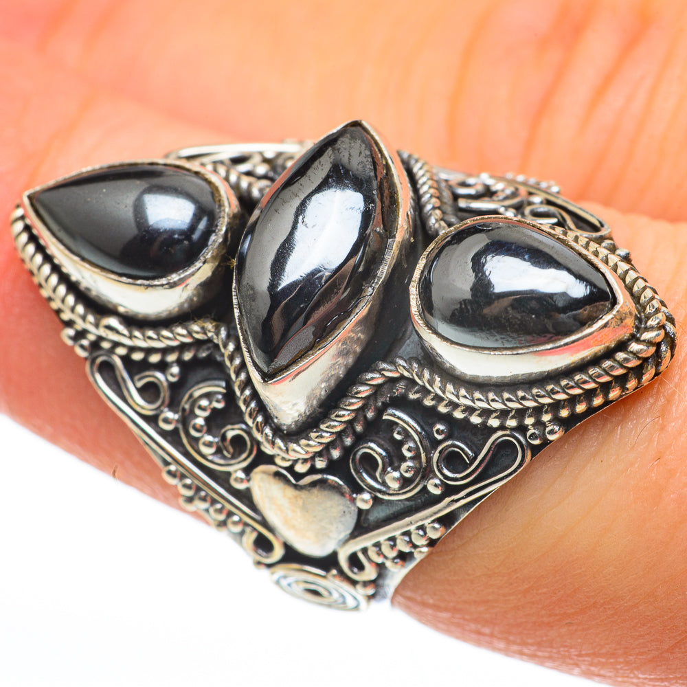 Hematite Rings handcrafted by Anasilvercos - RING60708