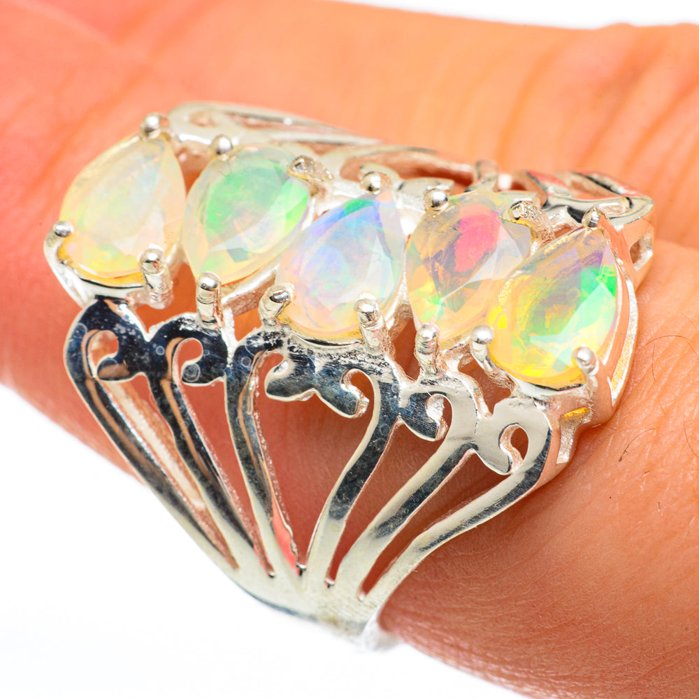 Ethiopian Opal Rings handcrafted by Anasilvercos - RING60734