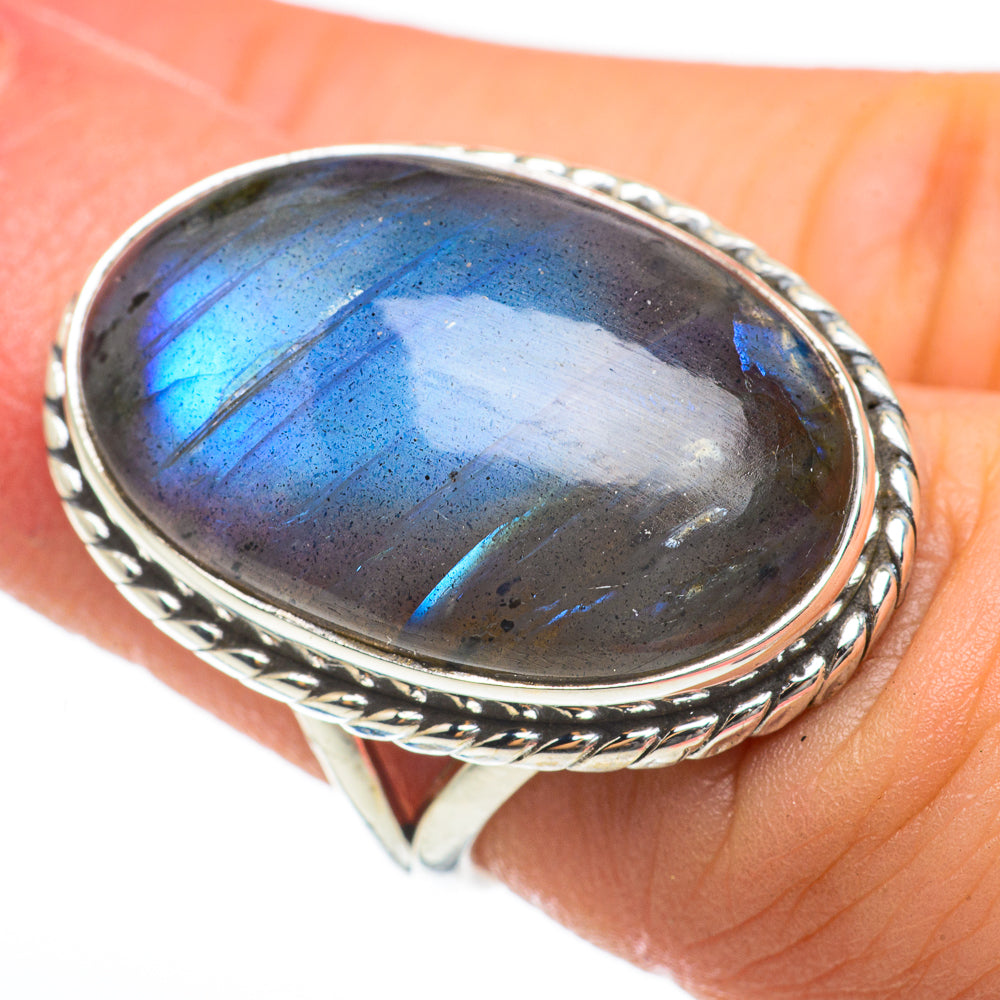 Labradorite Rings handcrafted by Anasilvercos - RING60740