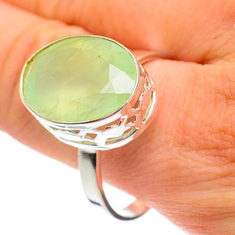 Prehnite Rings handcrafted by Anasilvercos - RING60792