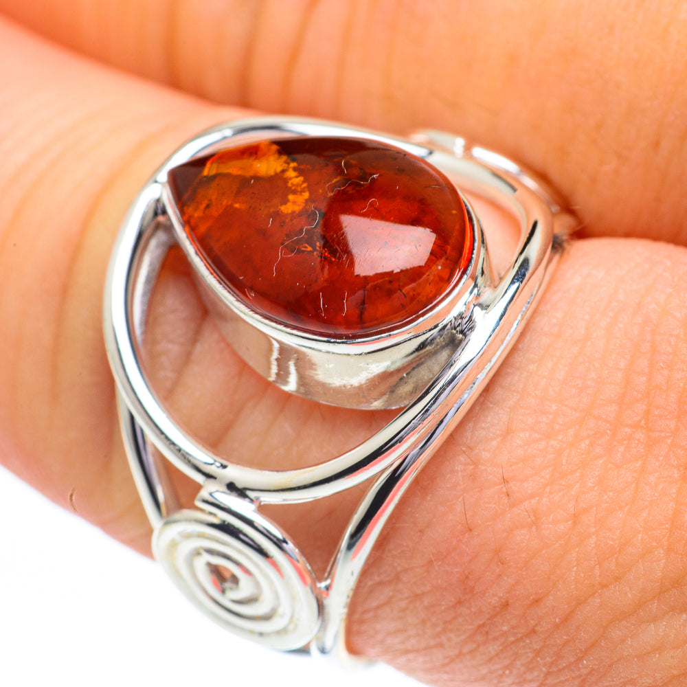 Baltic Amber Rings handcrafted by Anasilvercos - RING60796