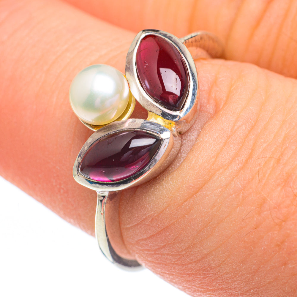 Garnet Rings handcrafted by Anasilvercos - RING60800