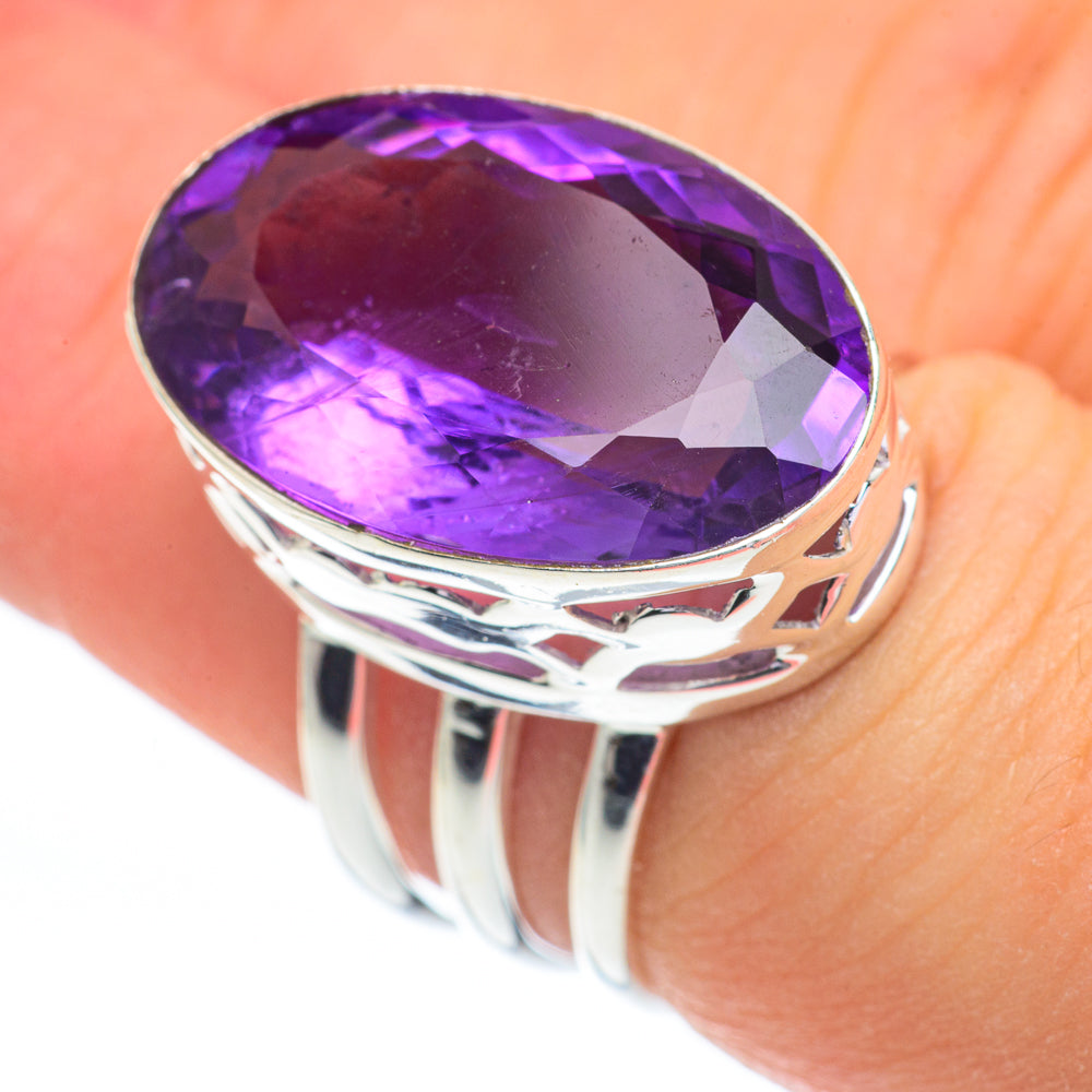 Amethyst Rings handcrafted by Anasilvercos - RING60801