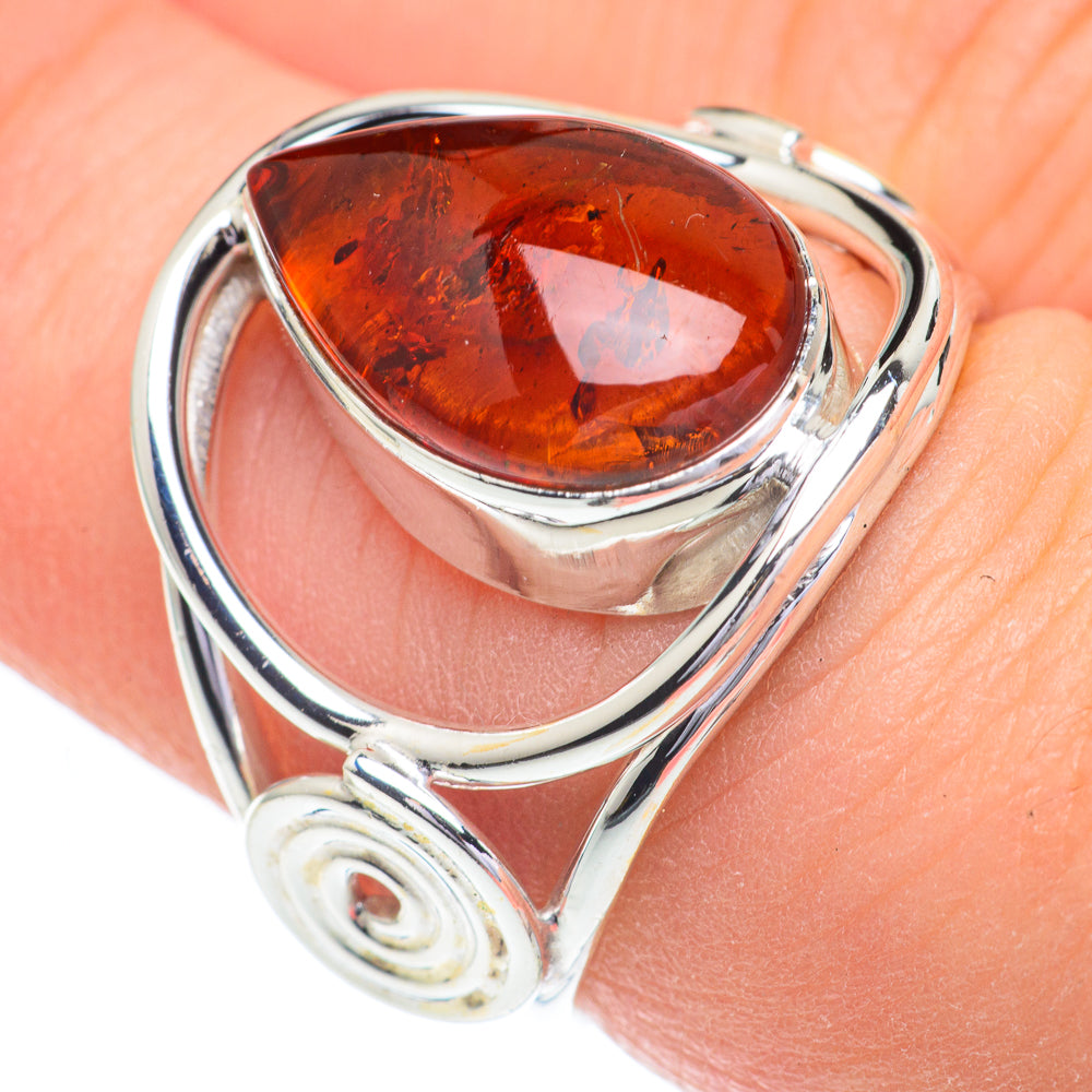 Baltic Amber Rings handcrafted by Anasilvercos - RING60826
