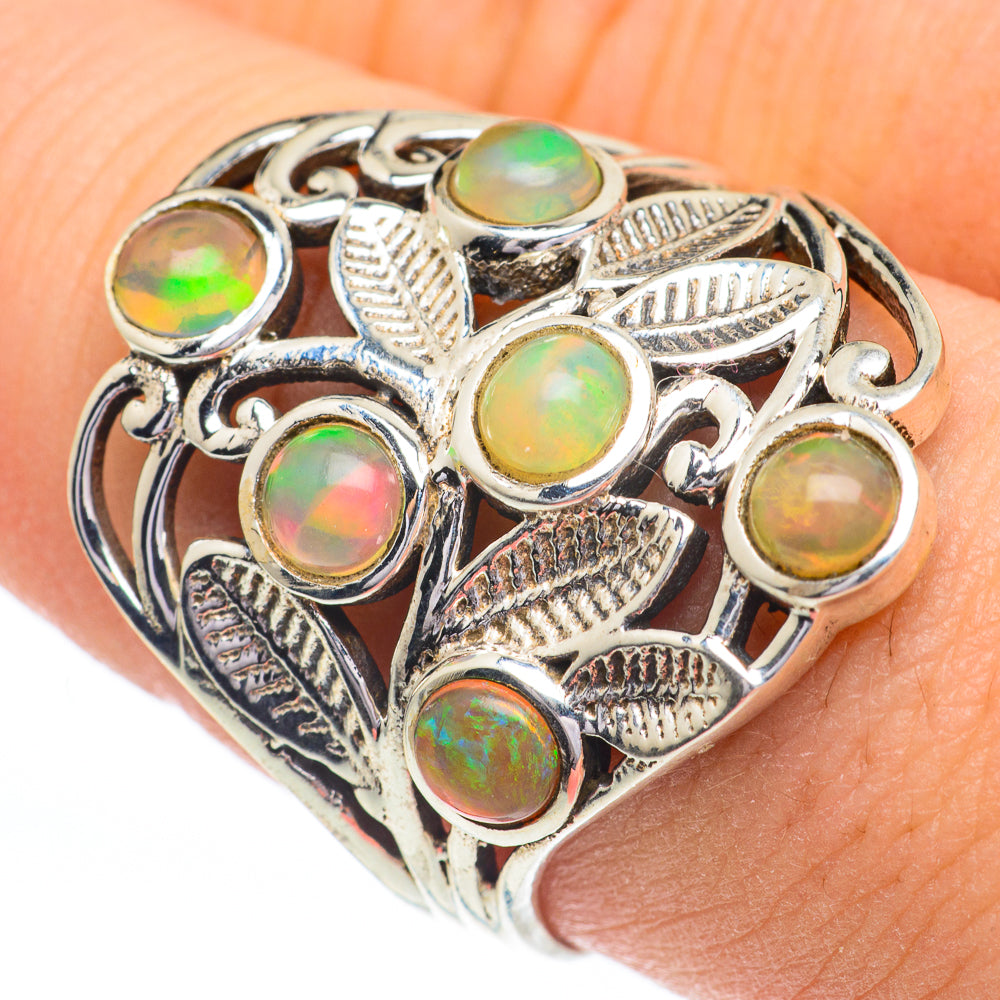 Ethiopian Opal Rings handcrafted by Anasilvercos - RING60840
