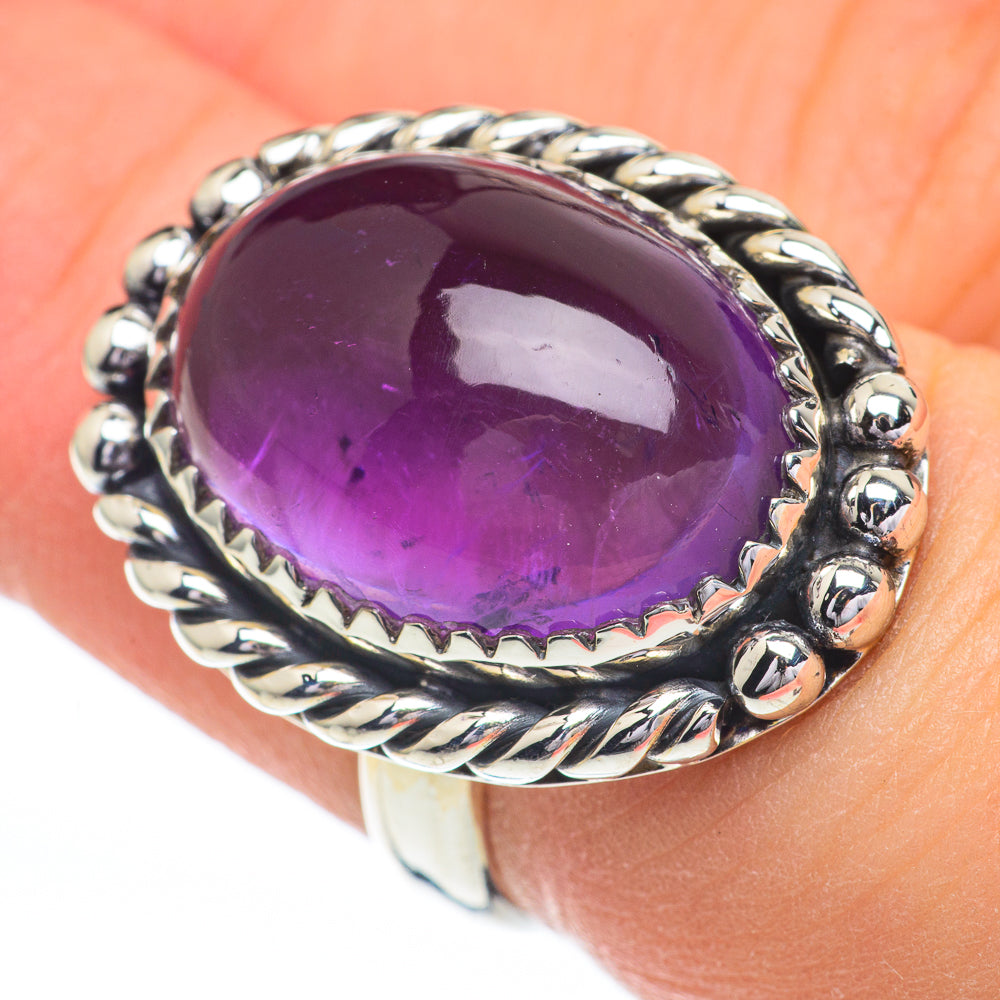 Amethyst Rings handcrafted by Anasilvercos - RING60855