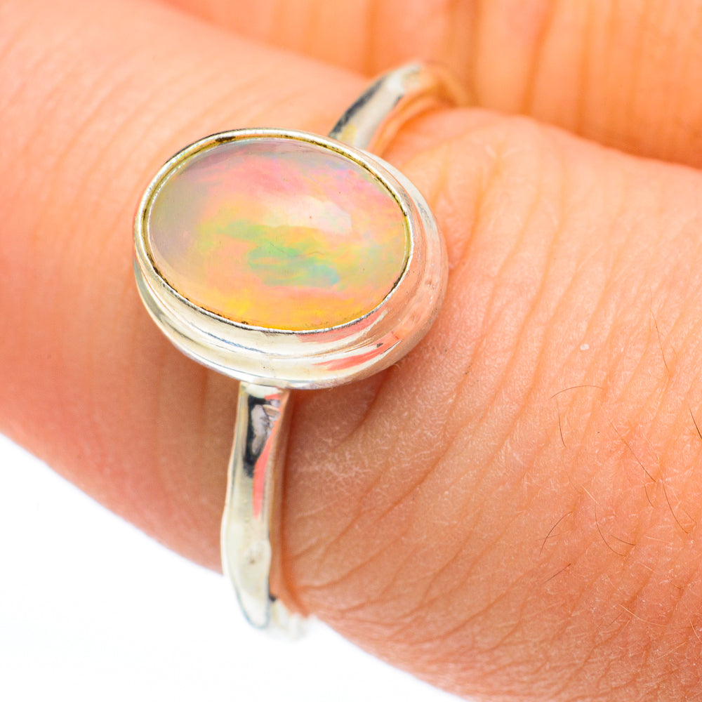 Ethiopian Opal Rings handcrafted by Anasilvercos - RING60861