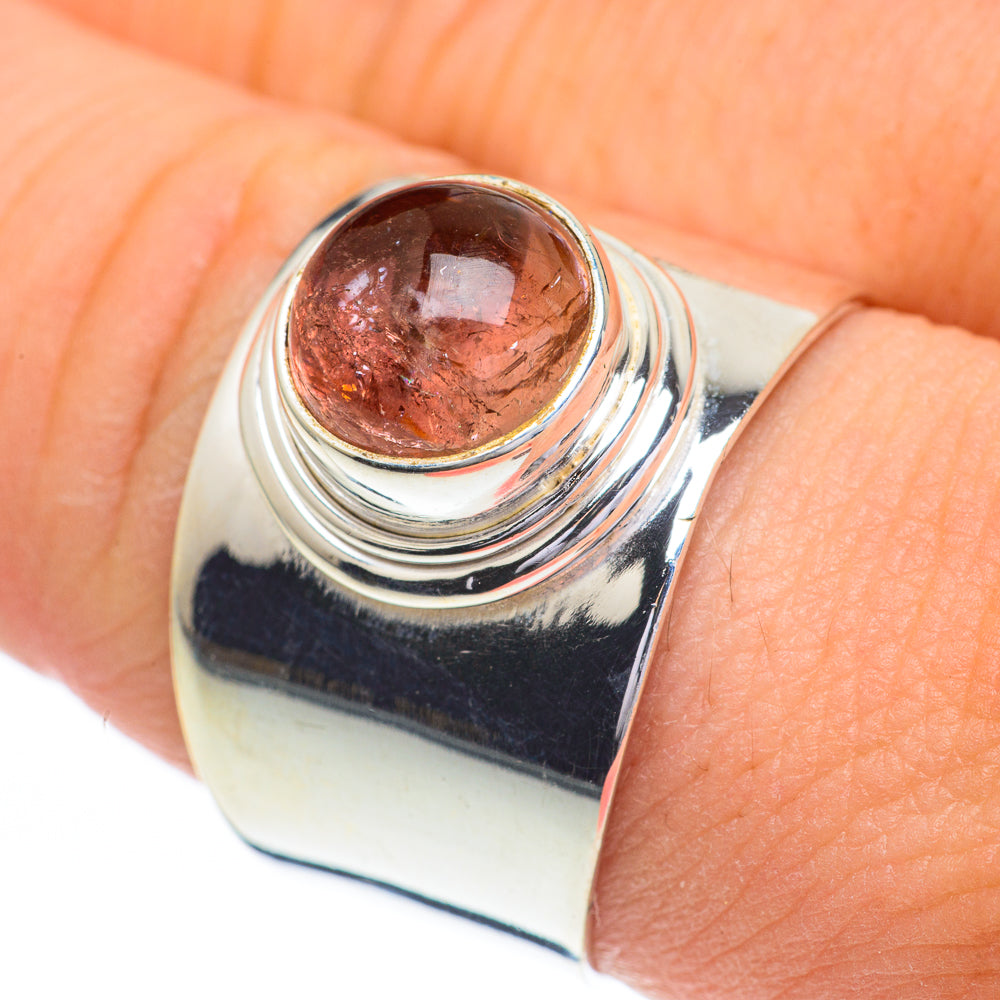 Pink Tourmaline Rings handcrafted by Anasilvercos - RING60872