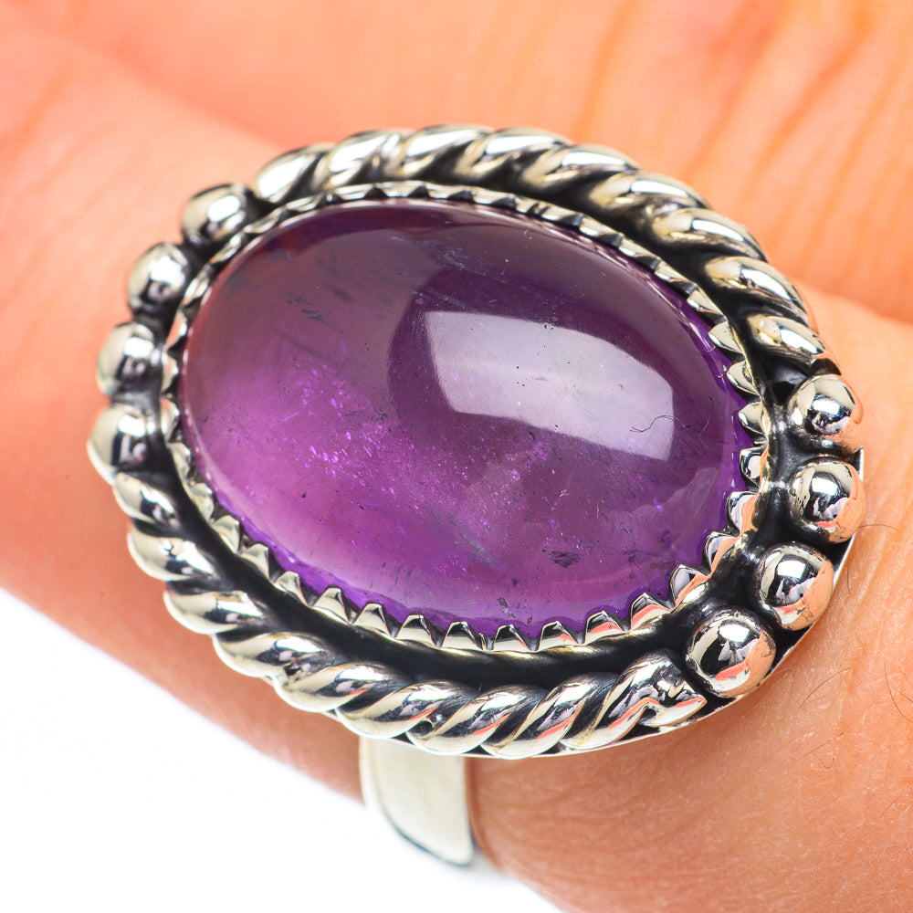 Amethyst Rings handcrafted by Anasilvercos - RING60876