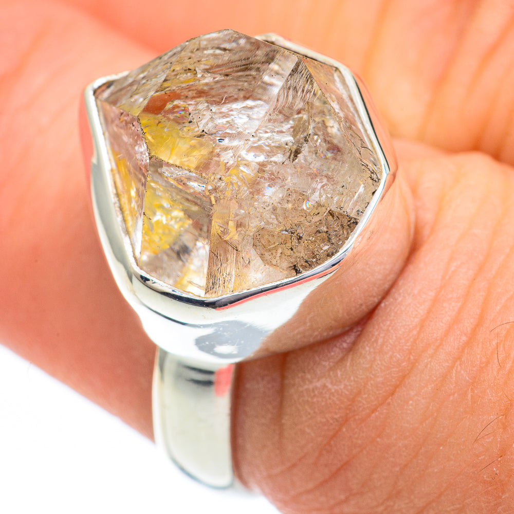 Herkimer Diamond Rings handcrafted by Anasilvercos - RING60877