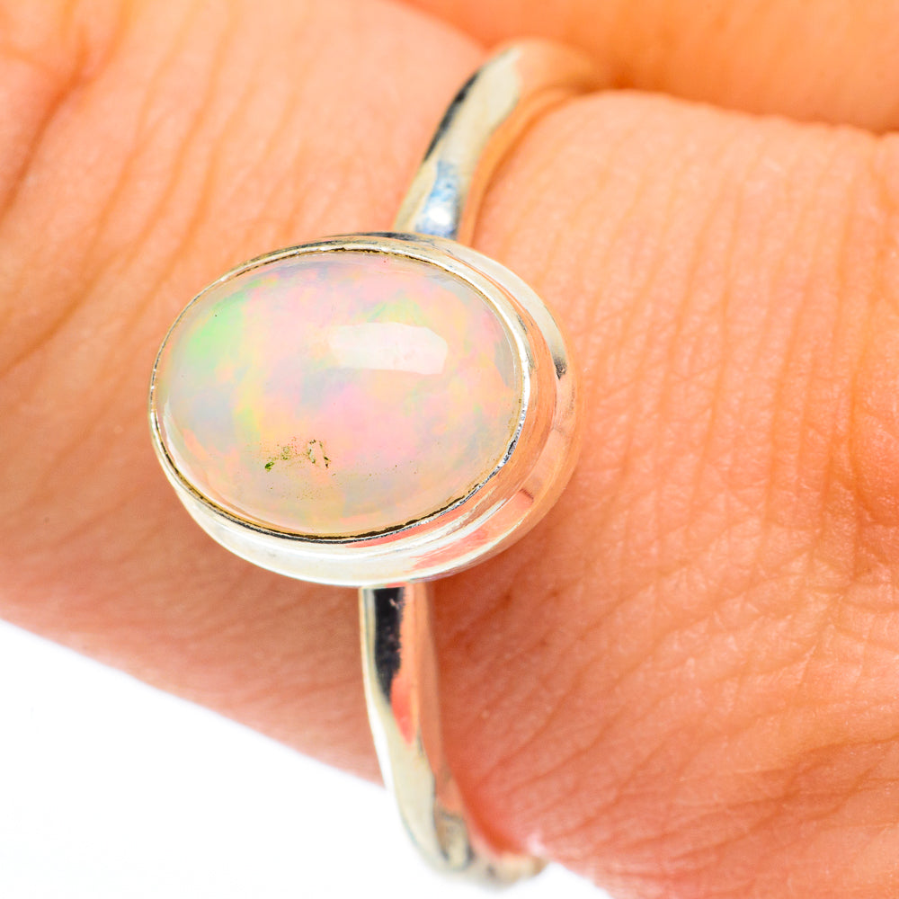 Ethiopian Opal Rings handcrafted by Anasilvercos - RING60880