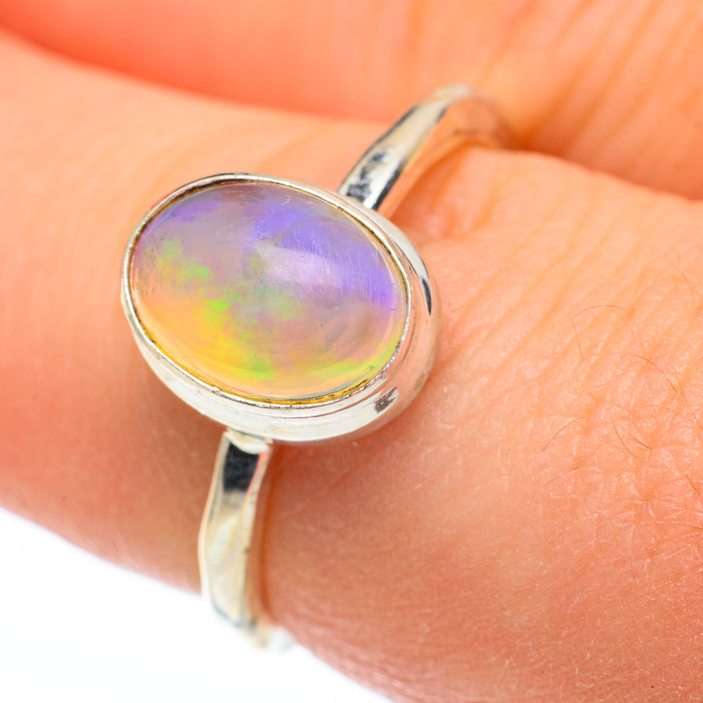 Ethiopian Opal Rings handcrafted by Anasilvercos - RING60881
