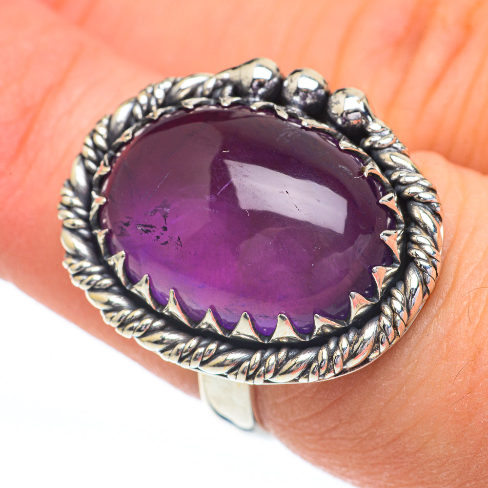 Amethyst Rings handcrafted by Anasilvercos - RING60891