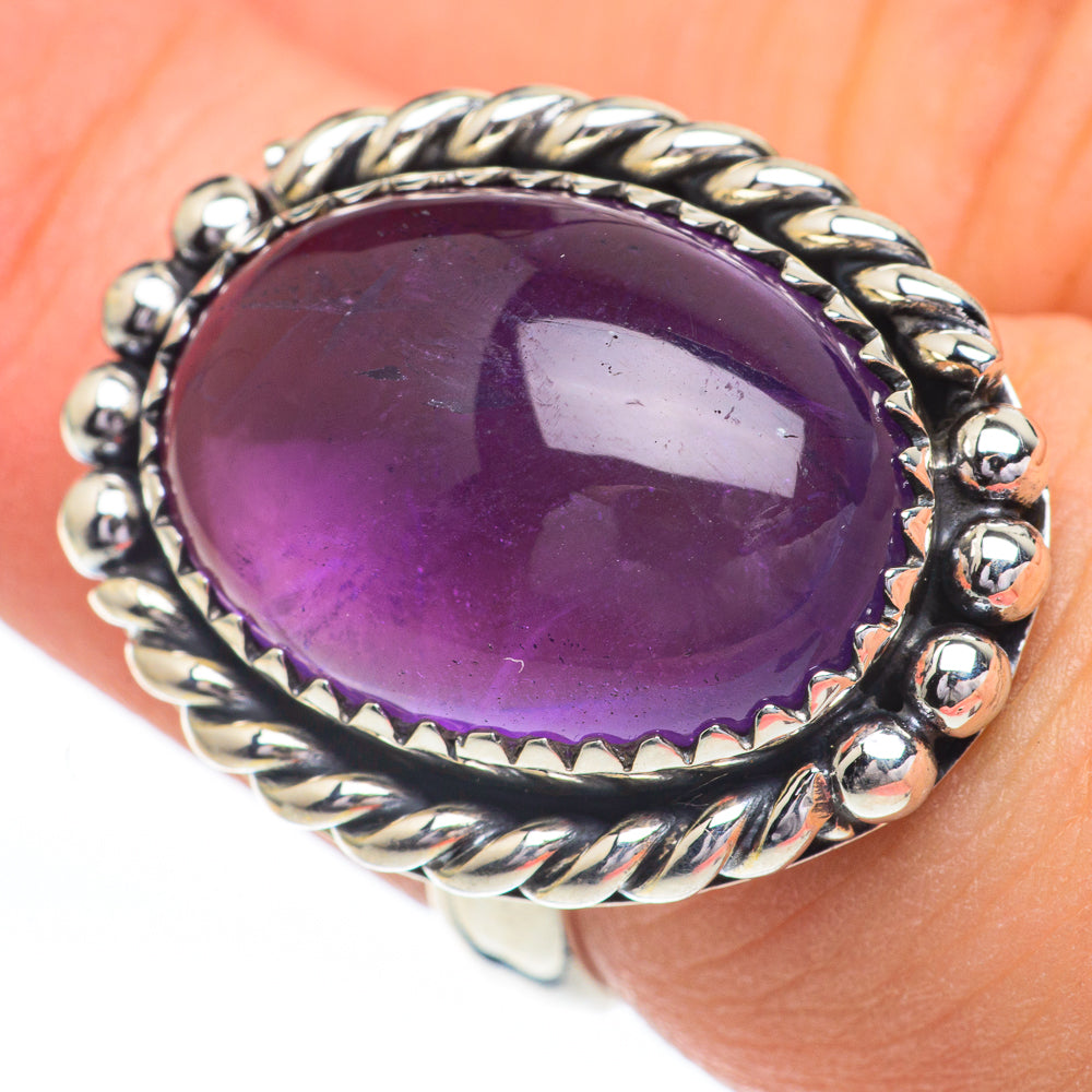 Amethyst Rings handcrafted by Anasilvercos - RING60893