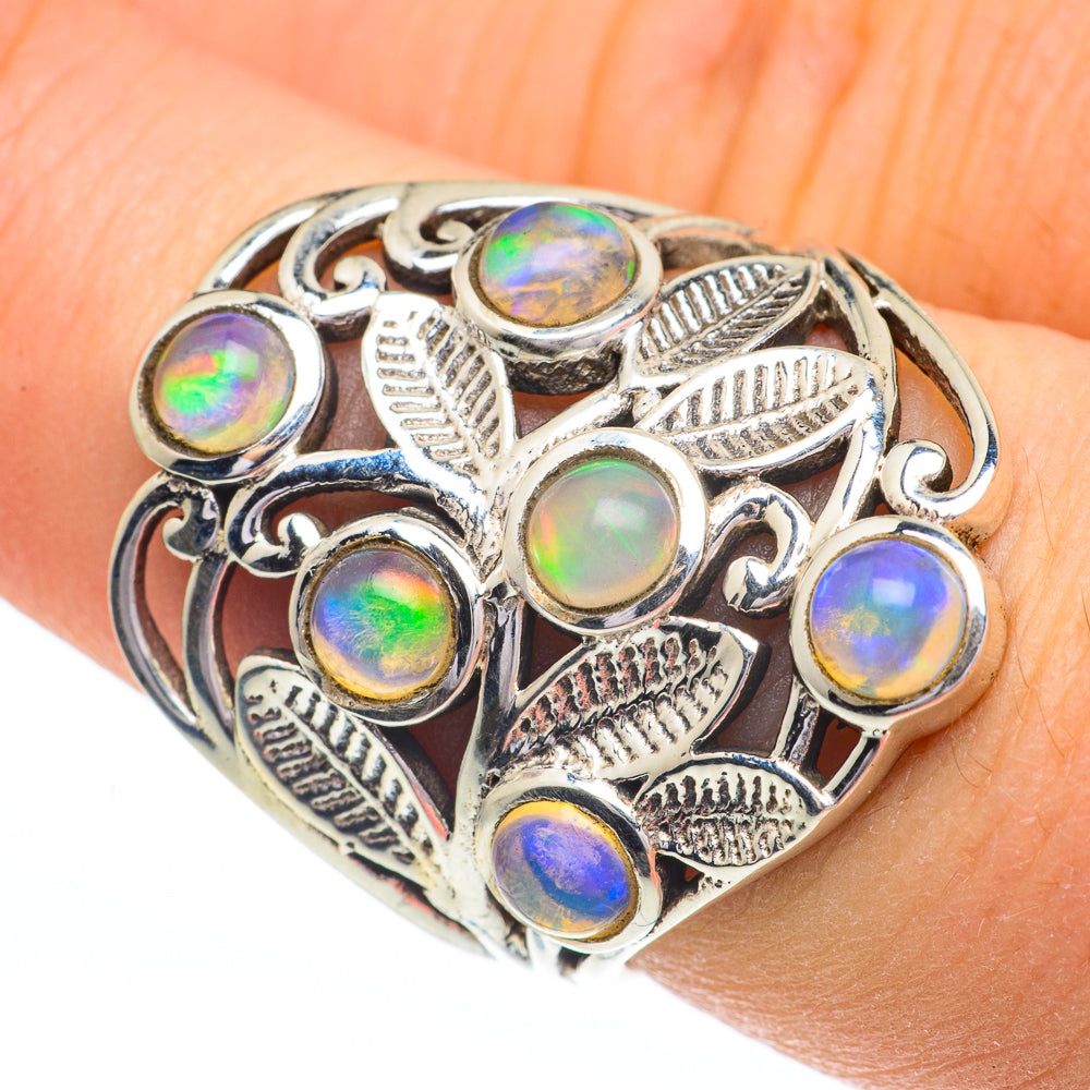 Ethiopian Opal Rings handcrafted by Anasilvercos - RING60896