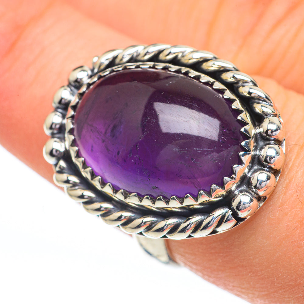 Amethyst Rings handcrafted by Anasilvercos - RING60907