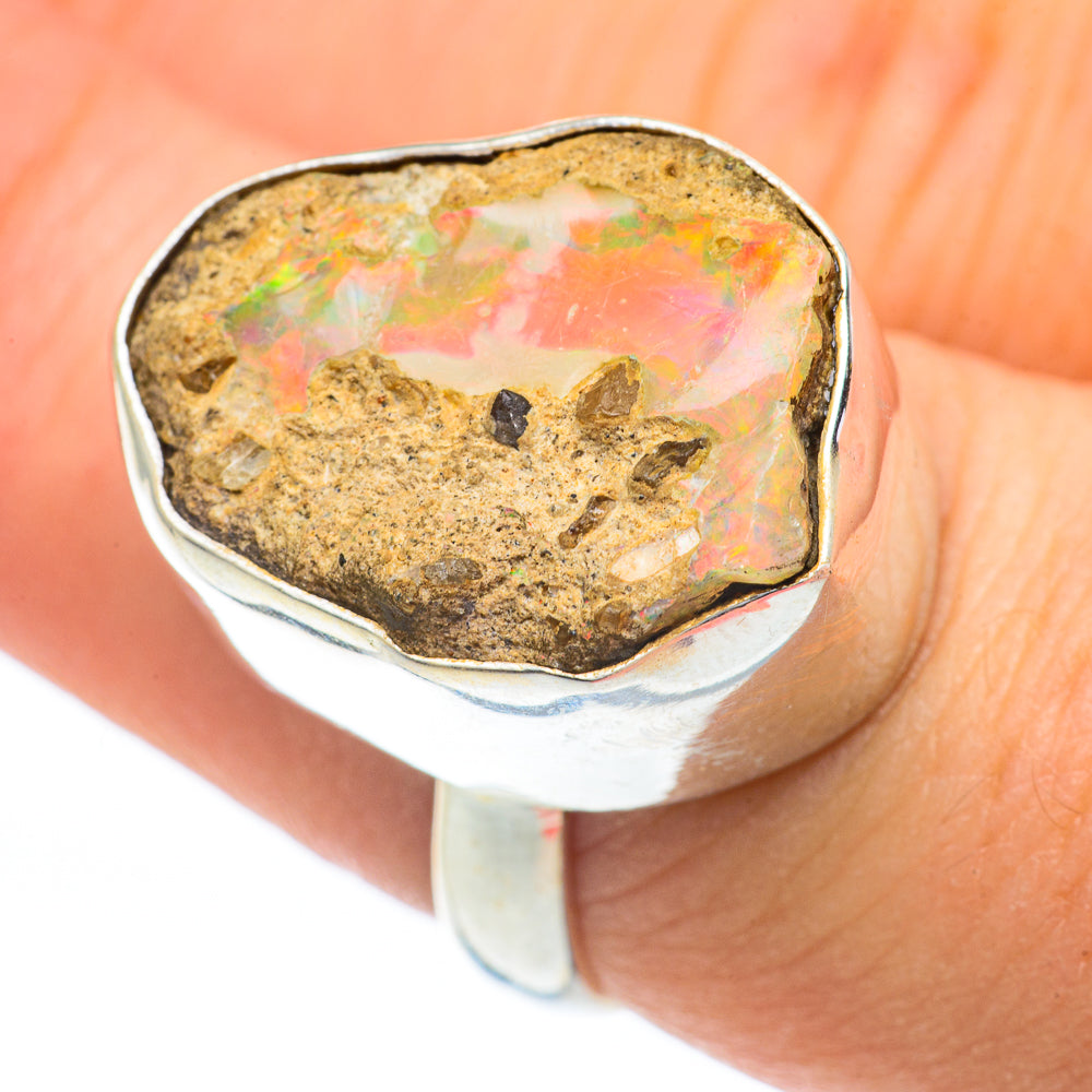 Ethiopian Opal Rings handcrafted by Anasilvercos - RING60912