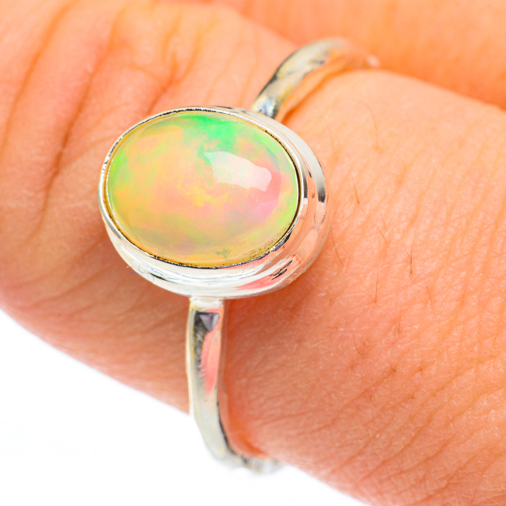 Ethiopian Opal Rings handcrafted by Anasilvercos - RING60913