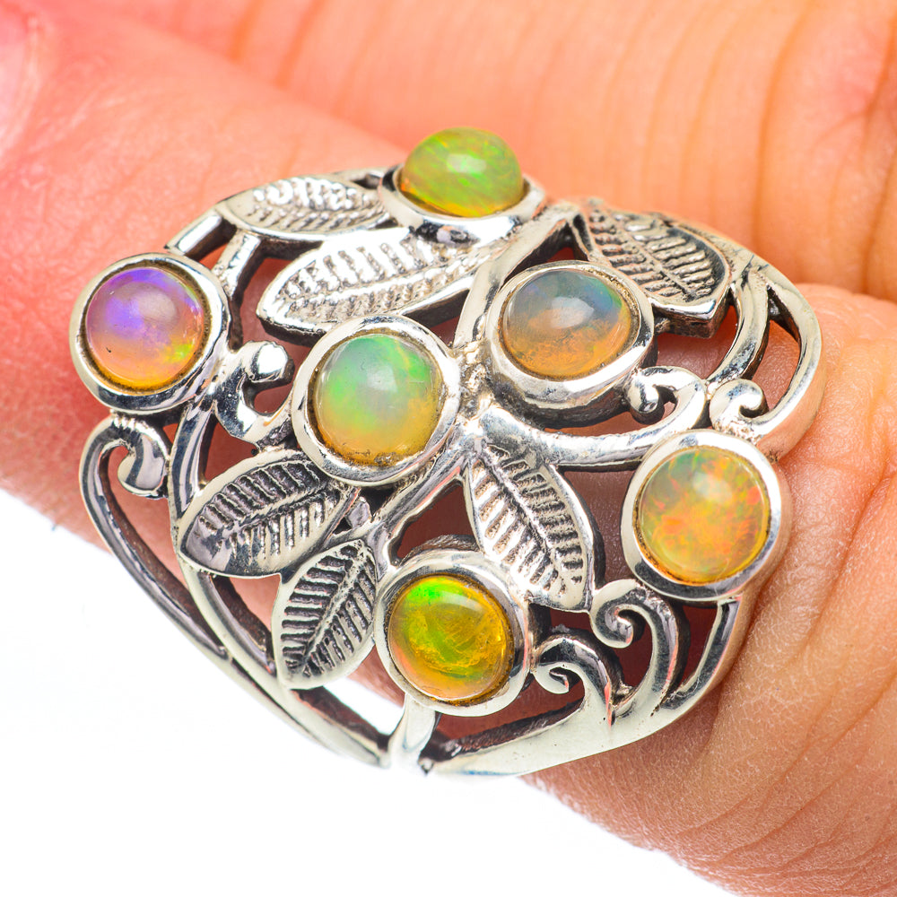 Ethiopian Opal Rings handcrafted by Anasilvercos - RING60928