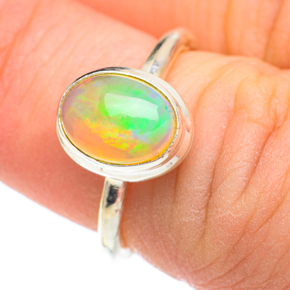 Ethiopian Opal Rings handcrafted by Anasilvercos - RING60929