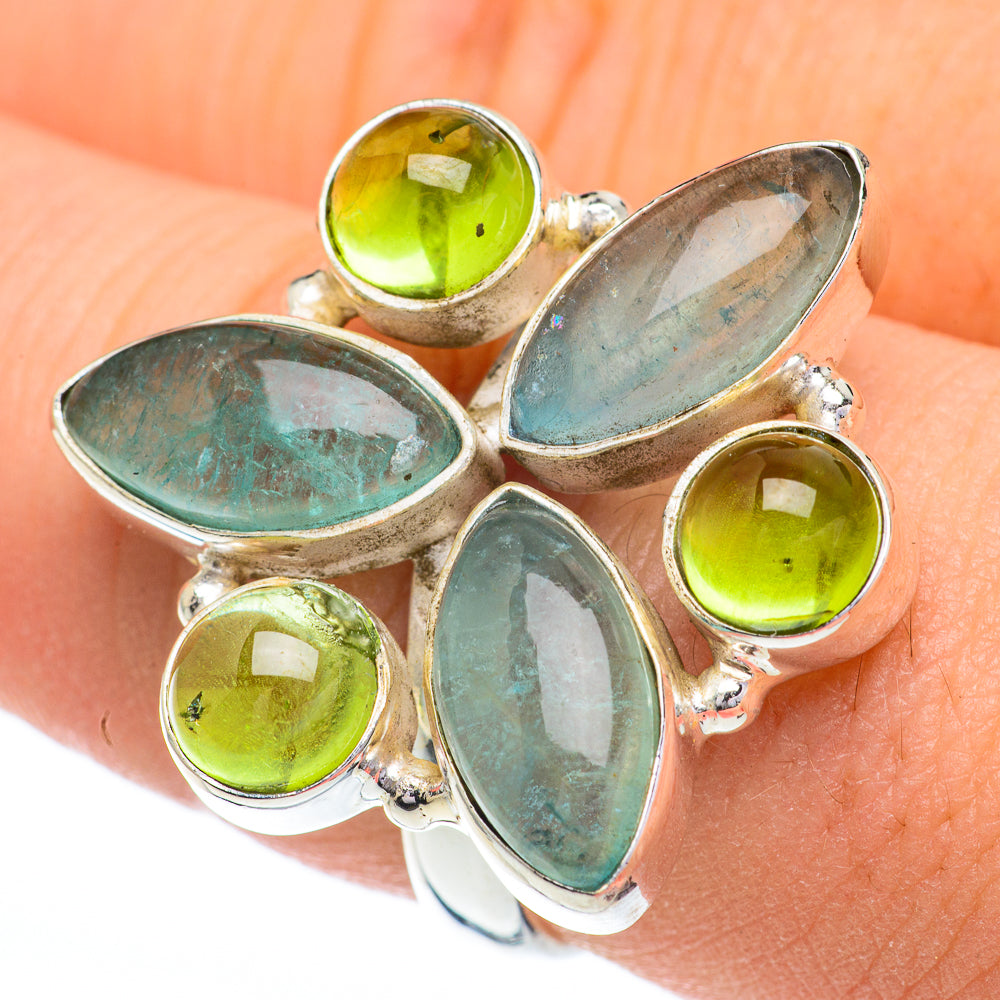 Blue Fluorite Rings handcrafted by Anasilvercos - RING60932