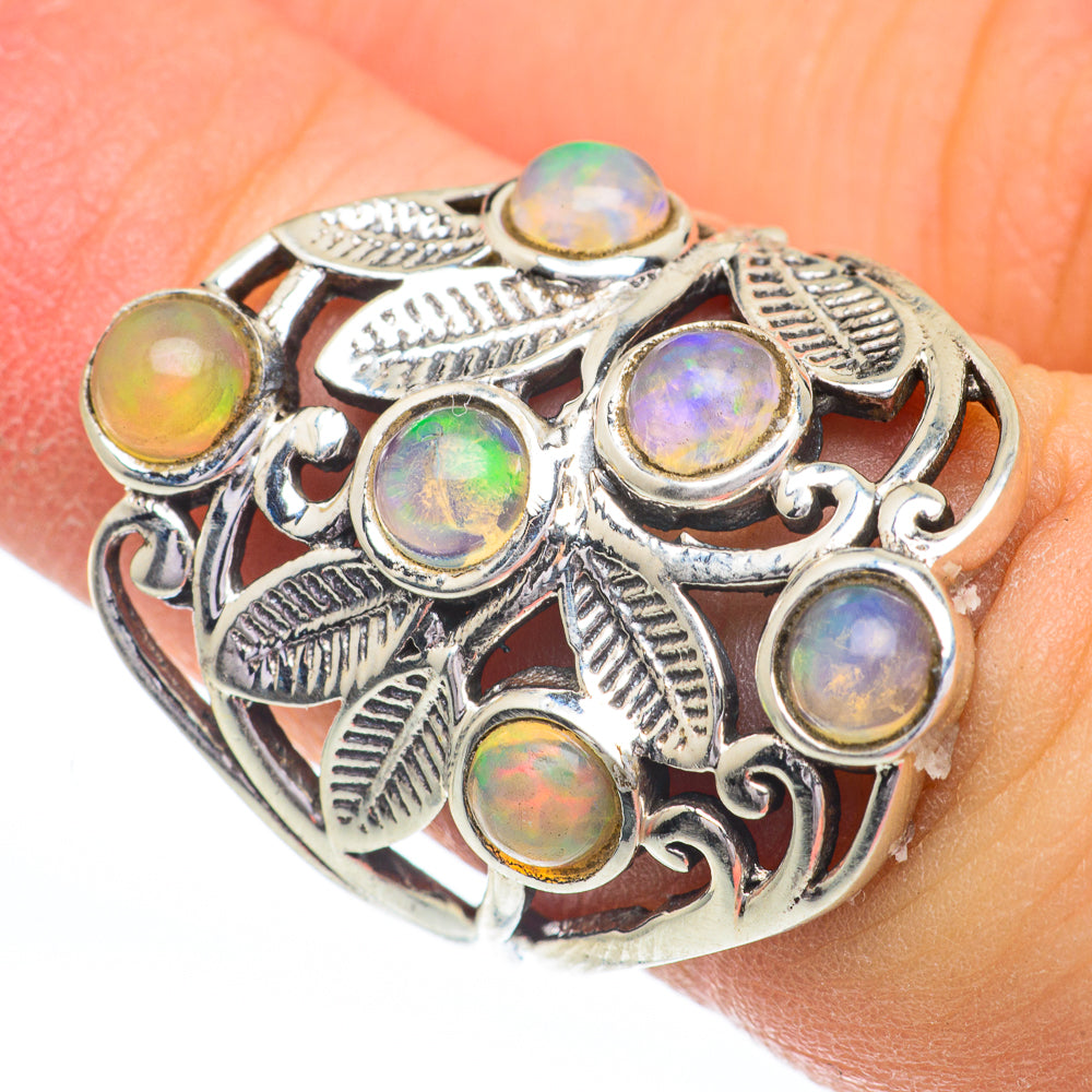 Ethiopian Opal Rings handcrafted by Anasilvercos - RING60942