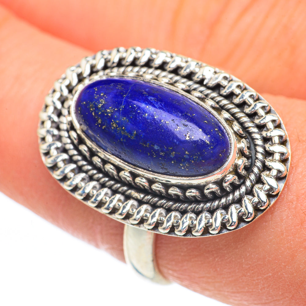 Lapis Lazuli Rings handcrafted by Anasilvercos - RING60945