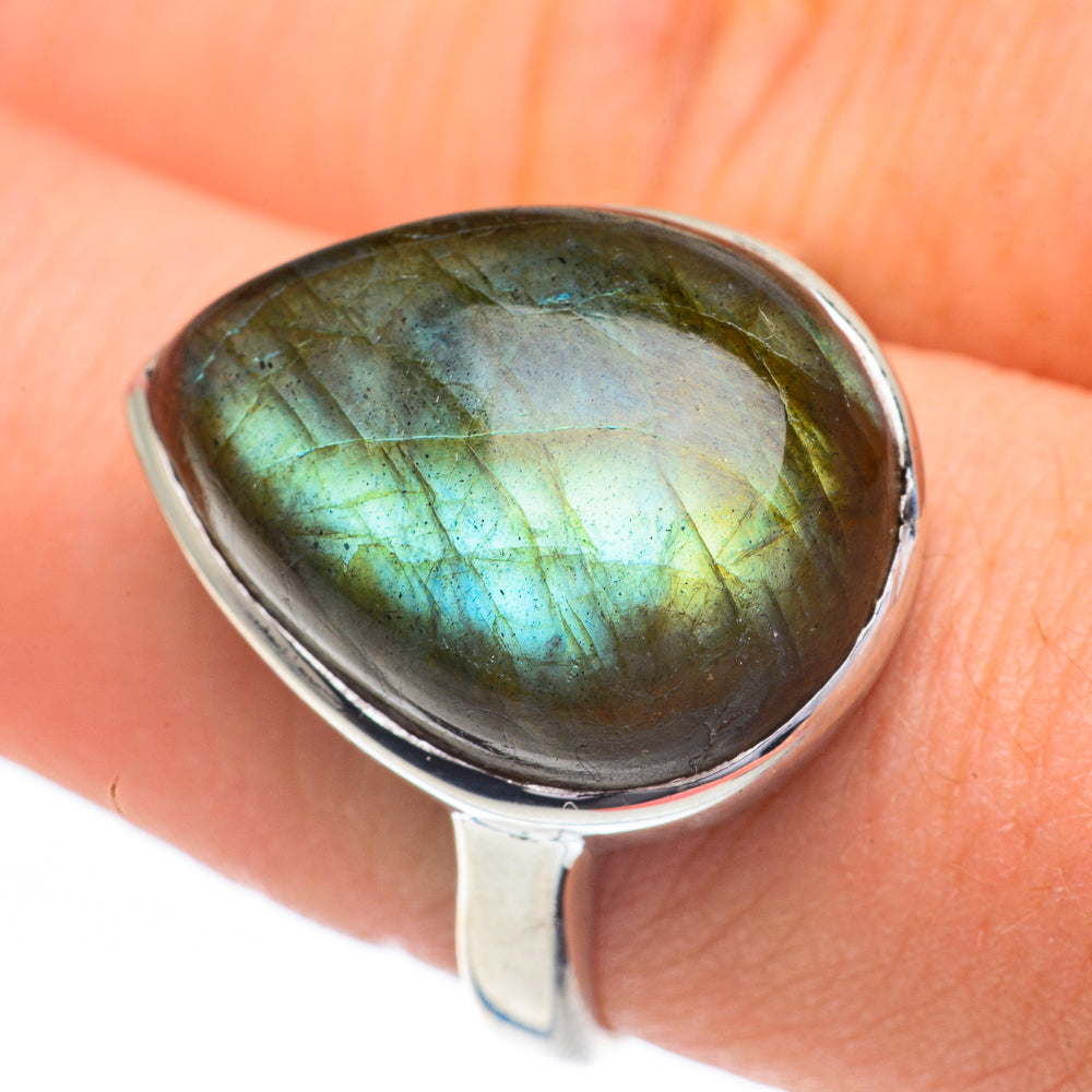 Labradorite Rings handcrafted by Anasilvercos - RING60946