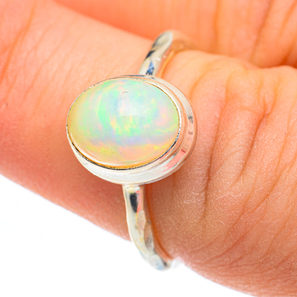 Ethiopian Opal Rings handcrafted by Anasilvercos - RING60953