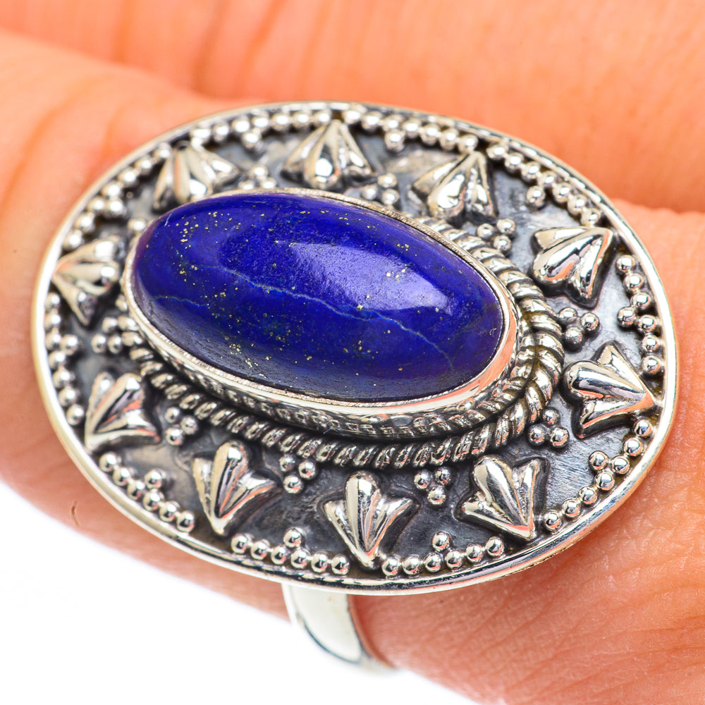 Lapis Lazuli Rings handcrafted by Anasilvercos - RING60959