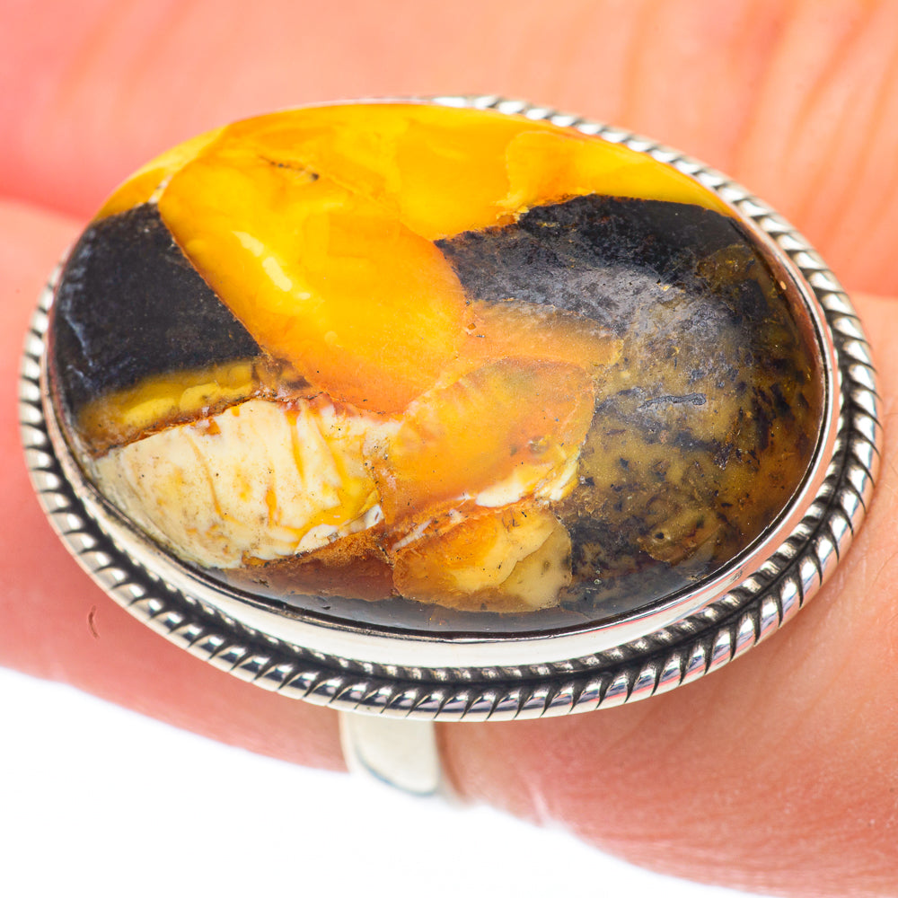 Peanut Wood Jasper Rings handcrafted by Anasilvercos - RING60965