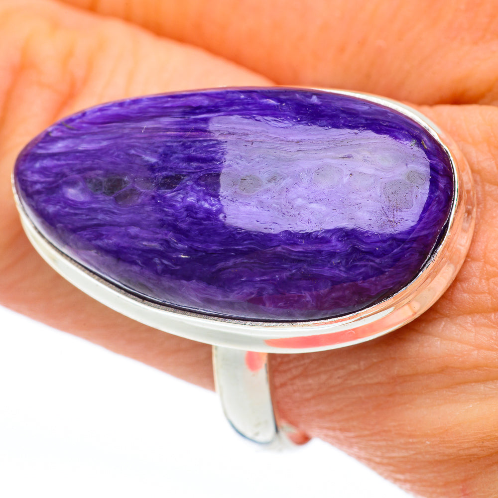 Charoite Rings handcrafted by Anasilvercos - RING60974