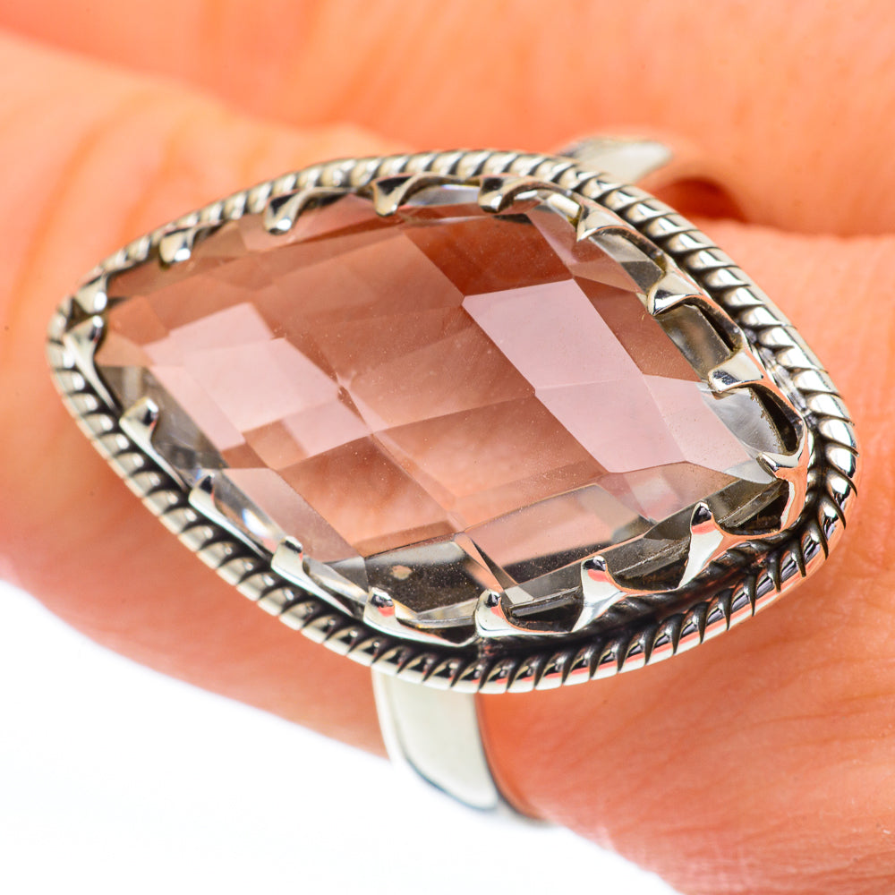 White Quartz Rings handcrafted by Anasilvercos - RING60980