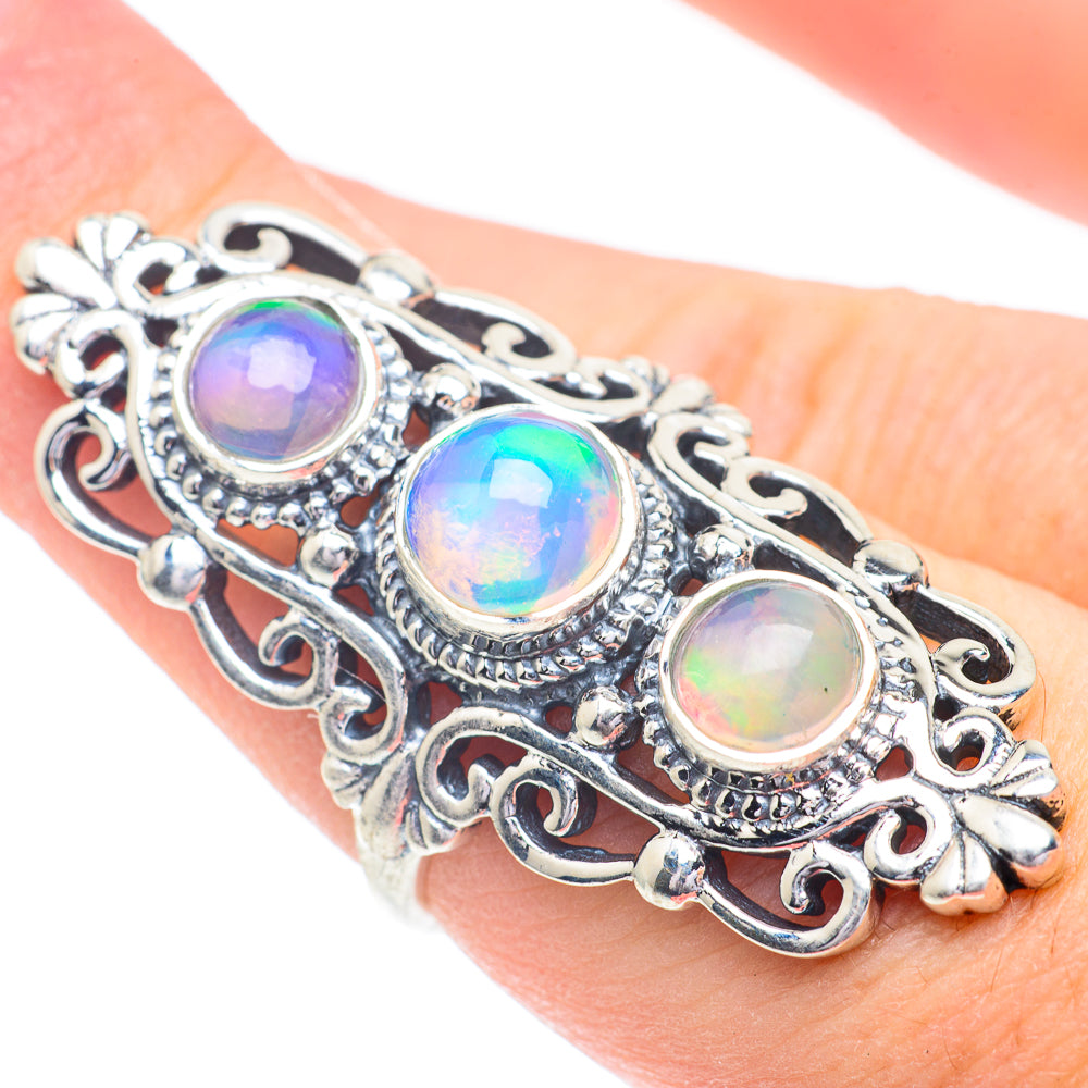 Ethiopian Opal Rings handcrafted by Anasilvercos - RING60983