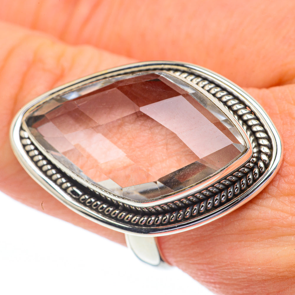 White Quartz Rings handcrafted by Anasilvercos - RING61006