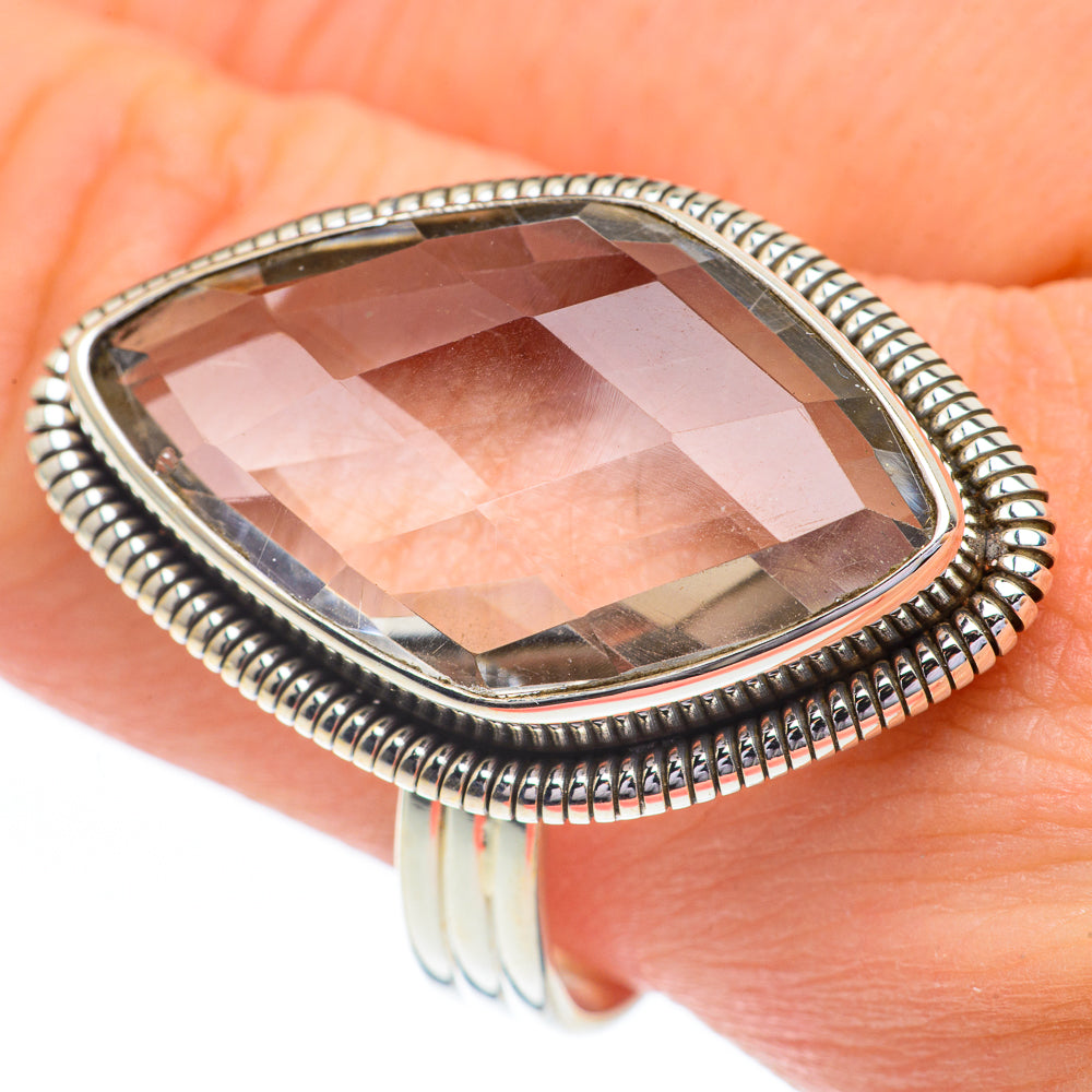 White Quartz Rings handcrafted by Anasilvercos - RING61007