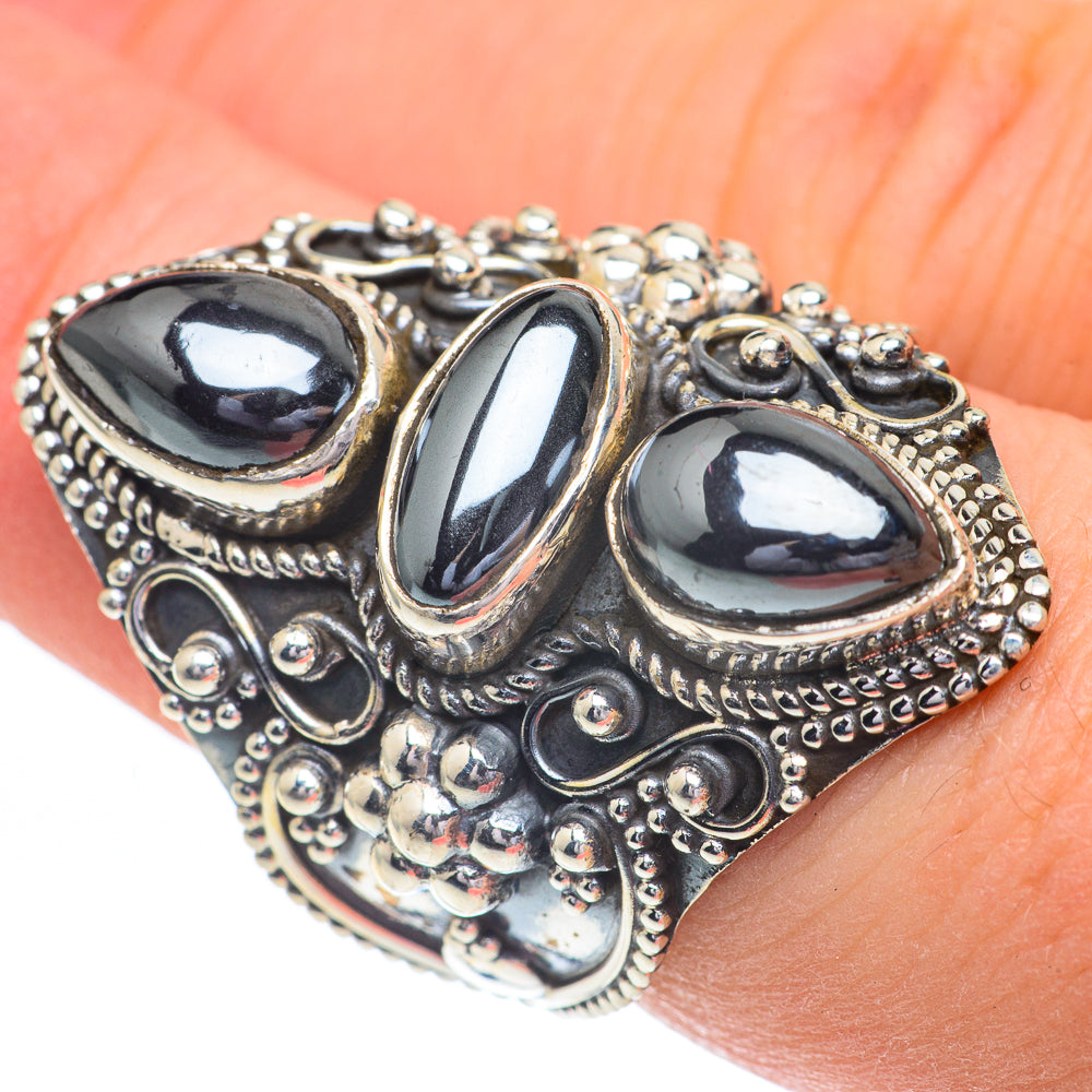 Hematite Rings handcrafted by Anasilvercos - RING61013