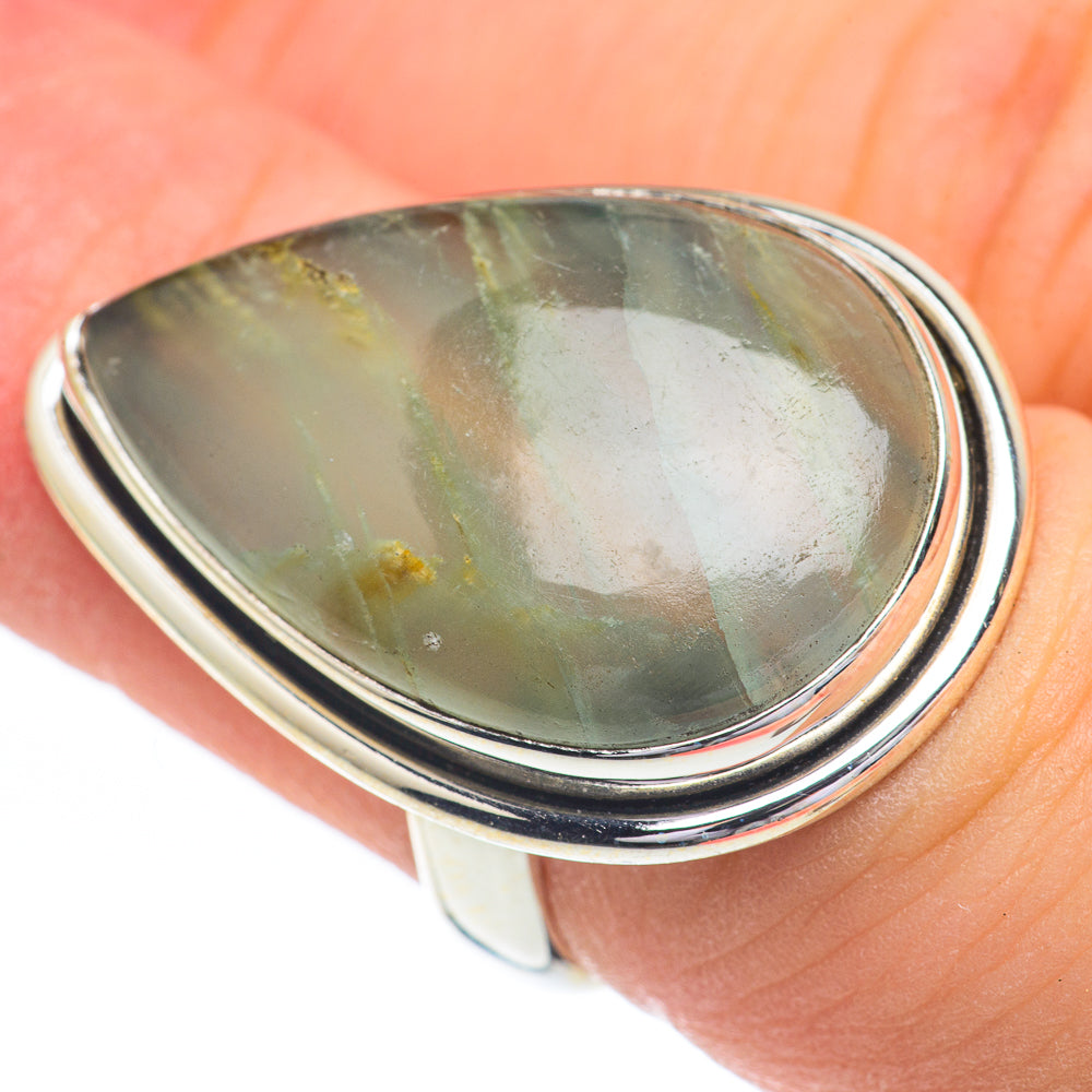 Green Fluorite Rings handcrafted by Anasilvercos - RING61015