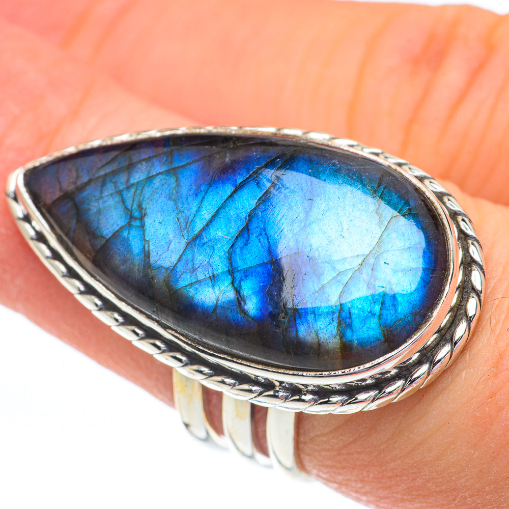 Labradorite Rings handcrafted by Anasilvercos - RING61018