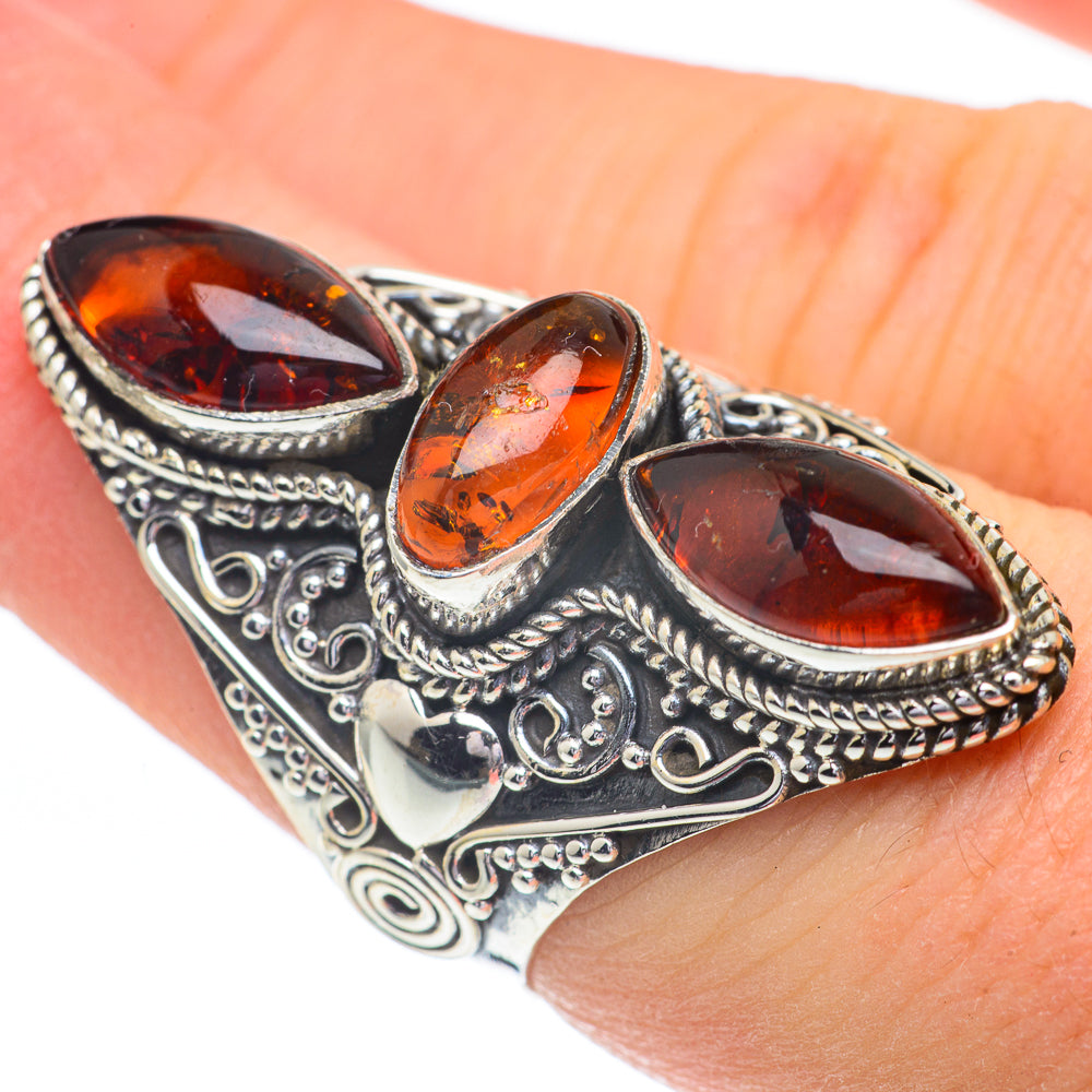 Baltic Amber Rings handcrafted by Anasilvercos - RING61024
