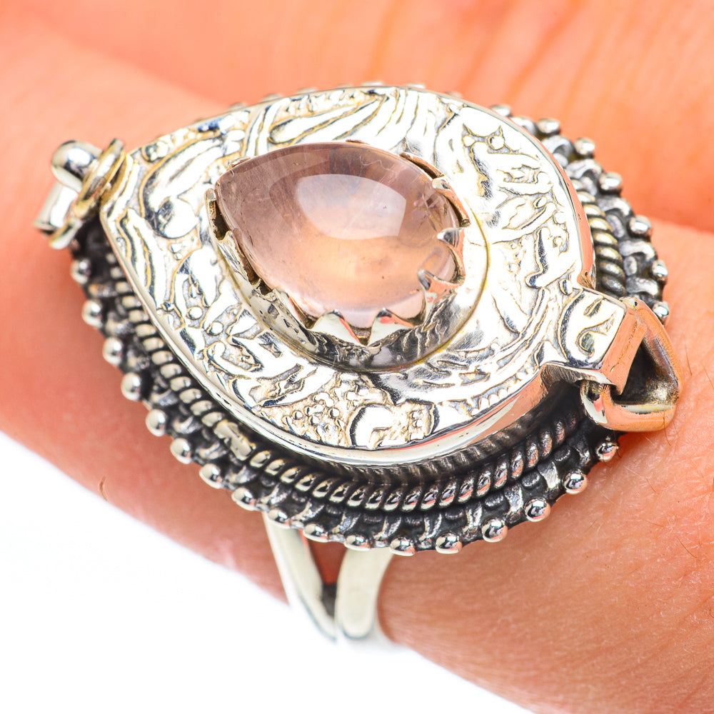 Rose Quartz Rings handcrafted by Anasilvercos - RING61027