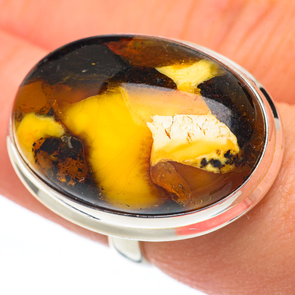 Peanut Wood Jasper Rings handcrafted by Anasilvercos - RING61045