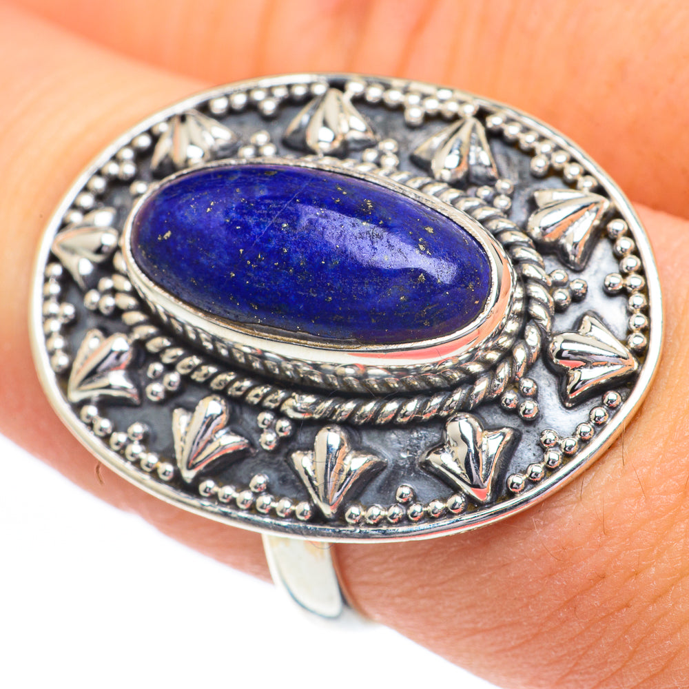 Lapis Lazuli Rings handcrafted by Anasilvercos - RING61065