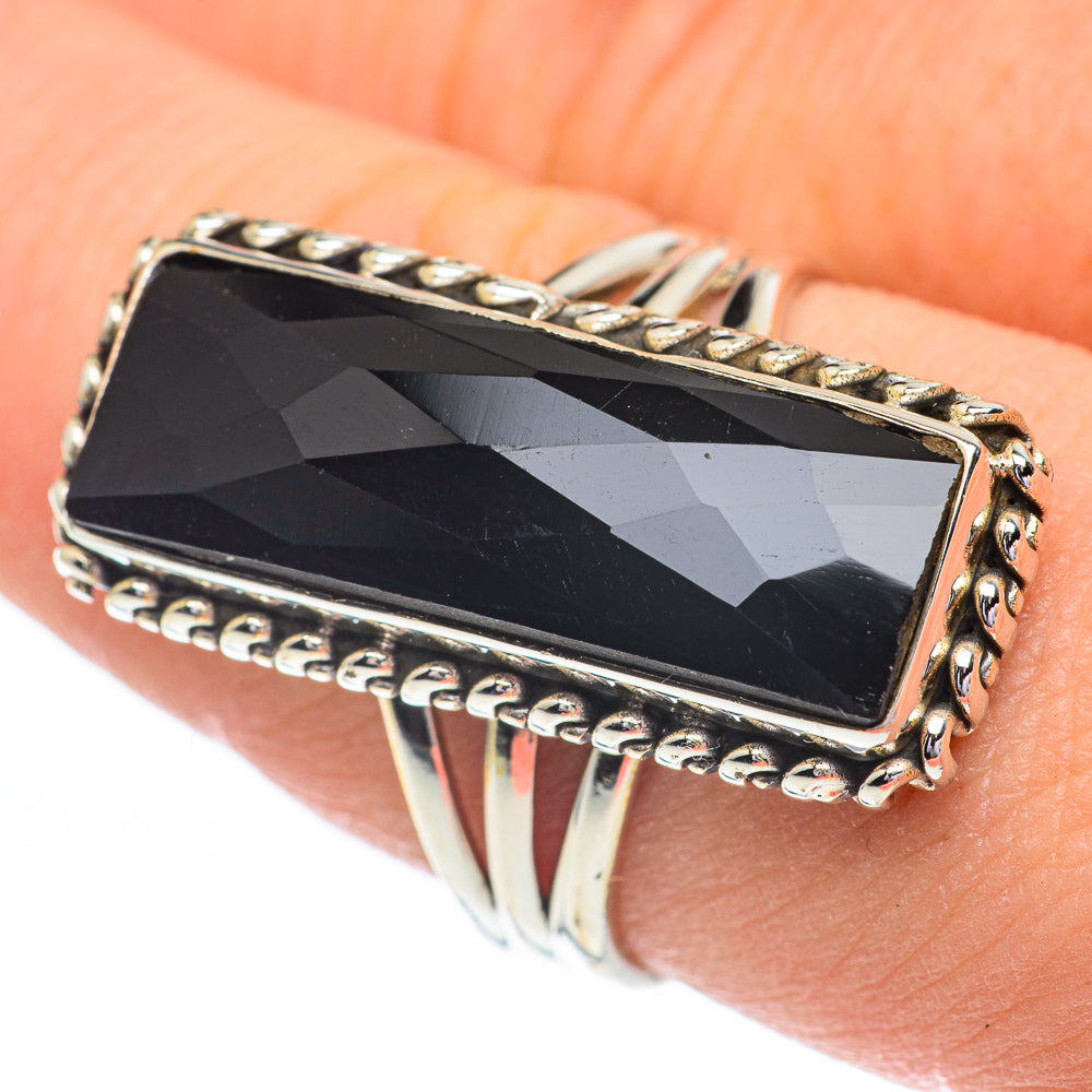 Black Onyx Rings handcrafted by Anasilvercos - RING61075