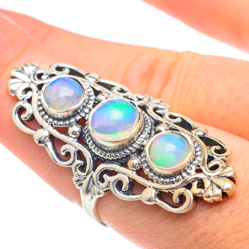 Ethiopian Opal Rings handcrafted by Anasilvercos - RING61079