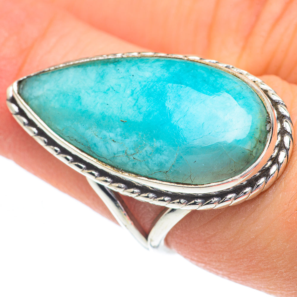 Larimar Rings handcrafted by Anasilvercos - RING61086