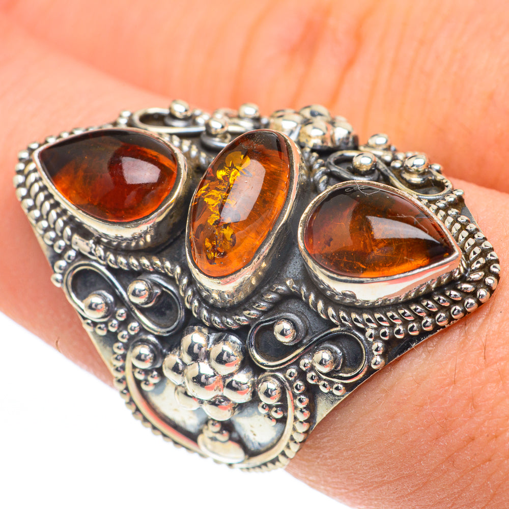 Baltic Amber Rings handcrafted by Anasilvercos - RING61090