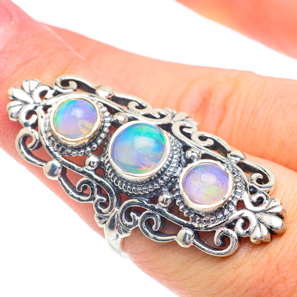 Ethiopian Opal Rings handcrafted by Anasilvercos - RING61097